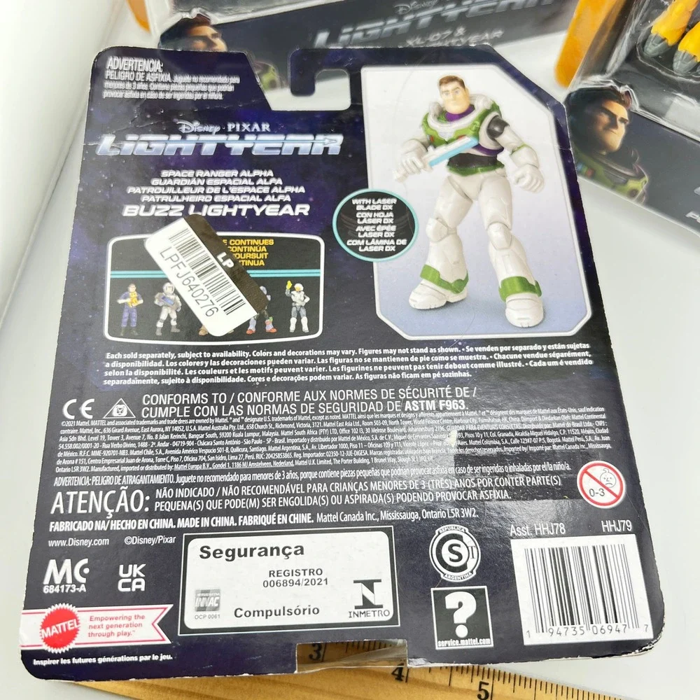 Disney Pixar Lightyear Movie Hyperspeed Series XL-07 Zyclops Buzz 3Pk Toy Figure